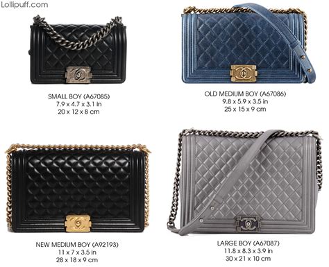 chanel bag sizes|chanel boy bag old medium.